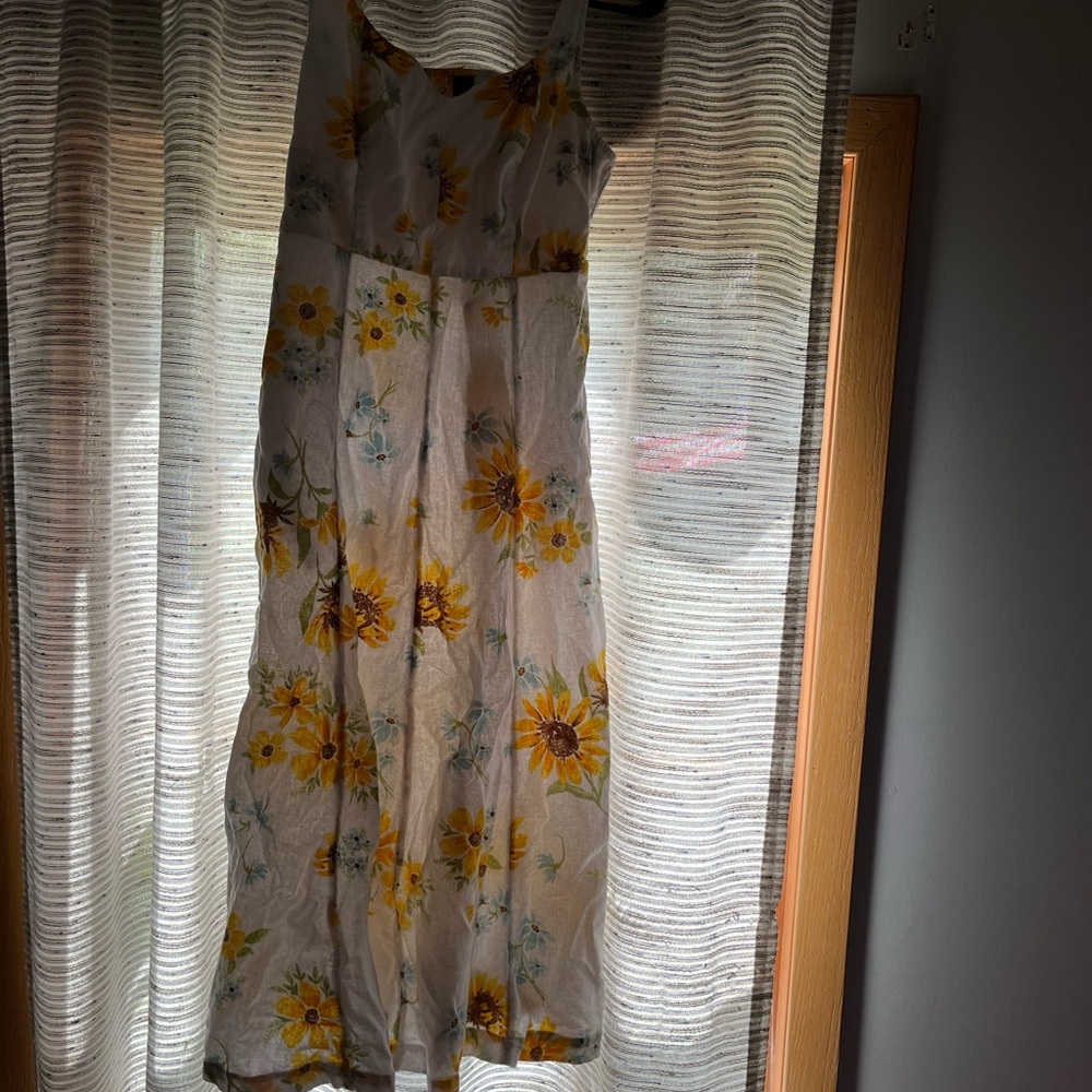 Old Navy Yellow Floral Dress